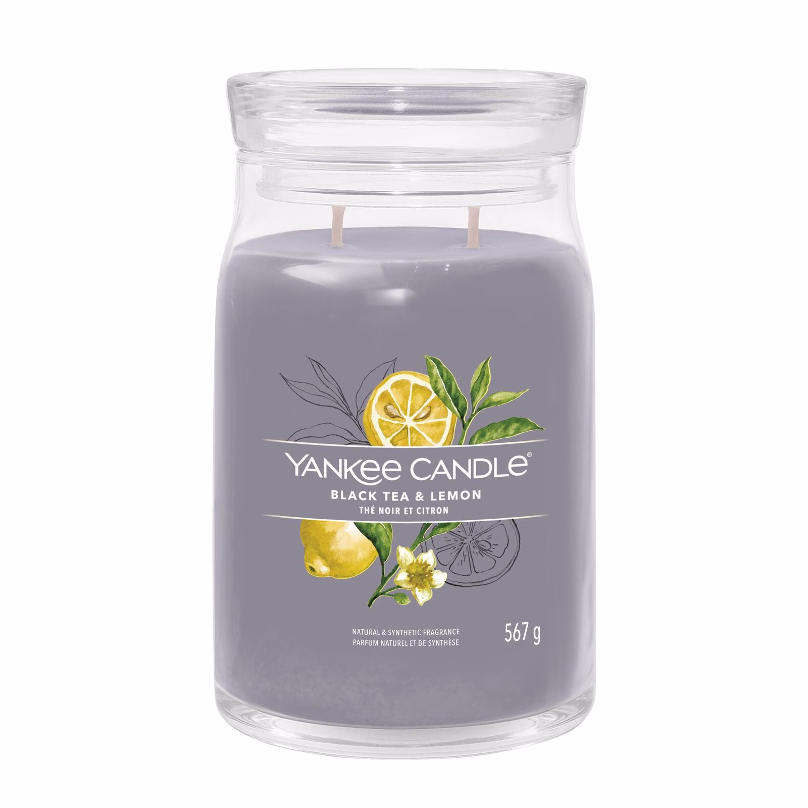 Black Tea & Lemon Signature Large Jar 567g 2-Docht