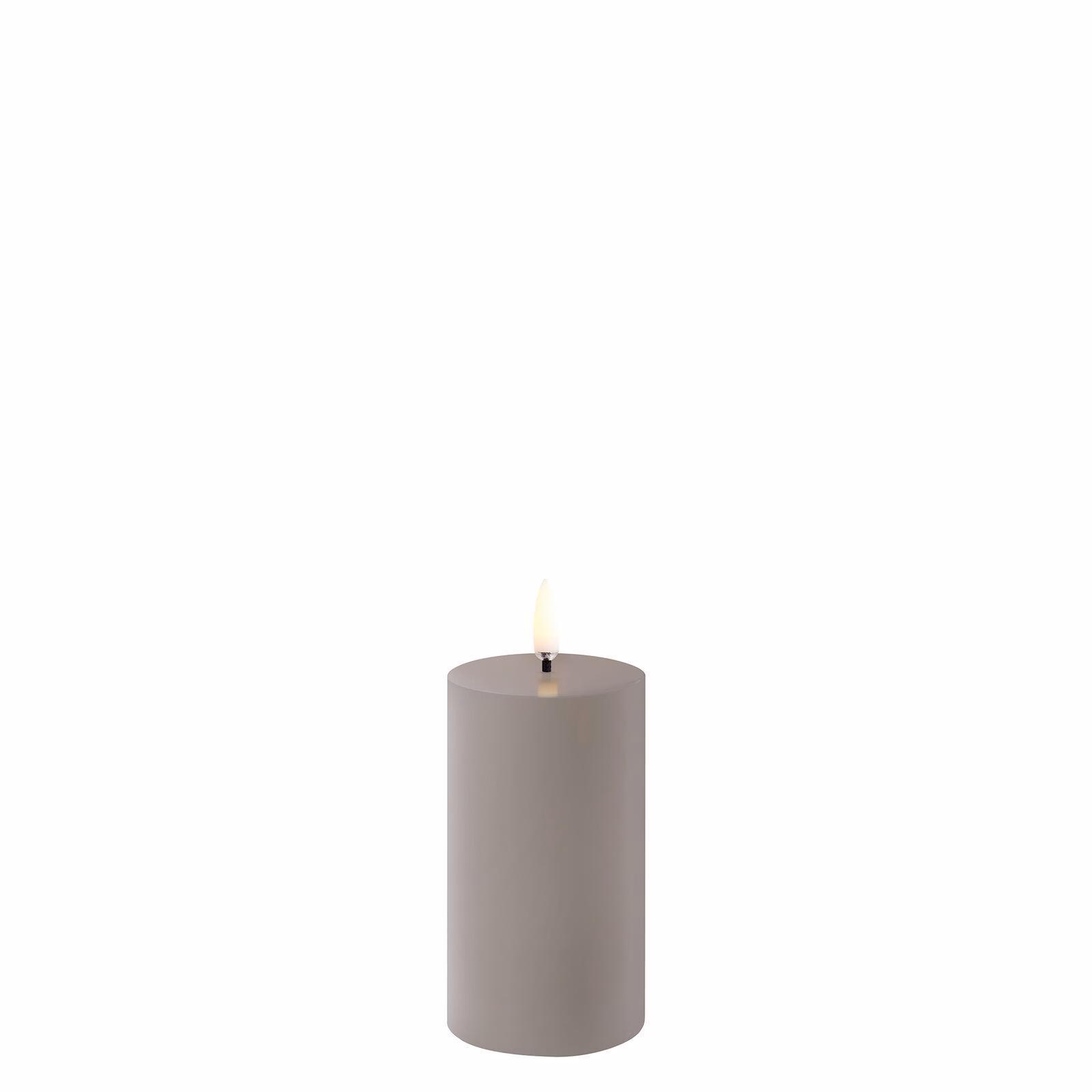 Uyuni LED Stumpenkerze 5,8 x 10cm sandstone