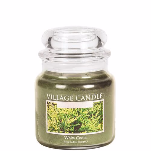 16oz-WhiteCedar Village Candle White Cedar 411g