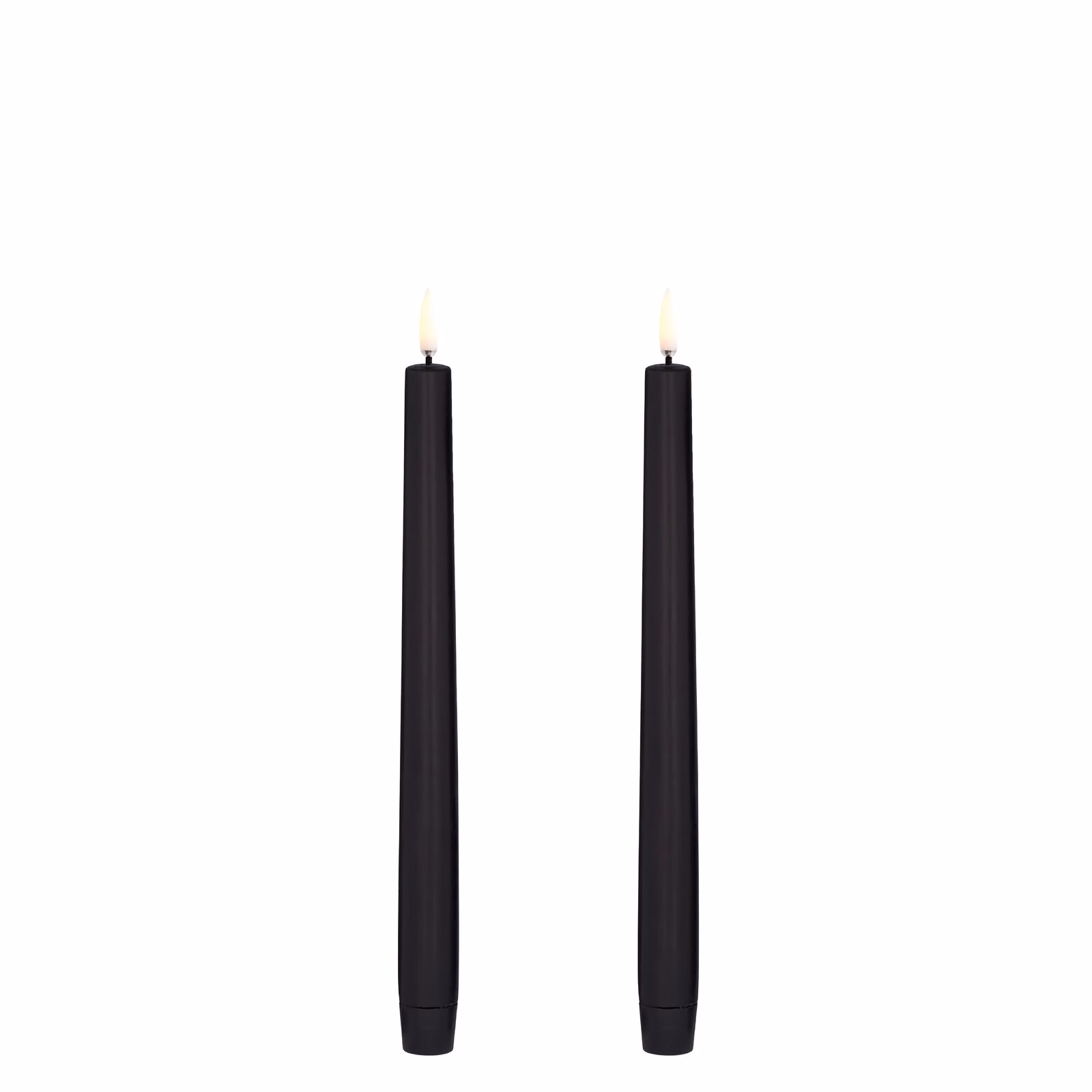 UL-TA-PB02325-2 Uyuni LED Tafelkerze 25cm Black 2 Stück