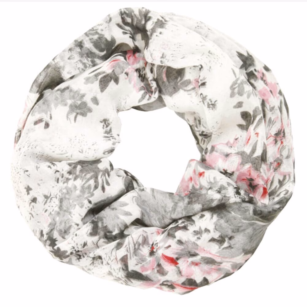 Print-Loop White Grey 009