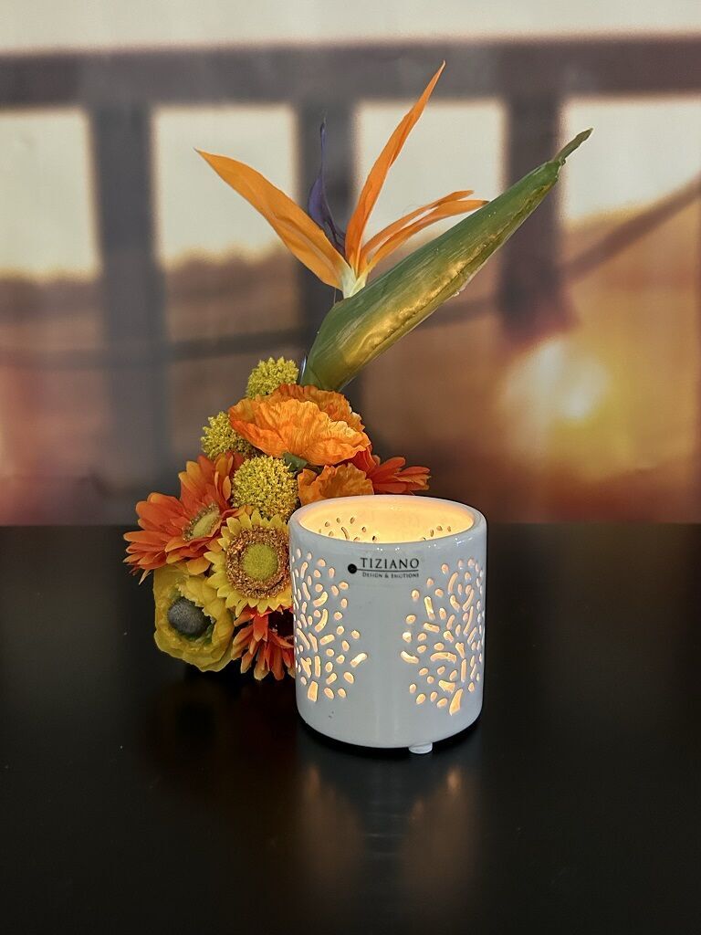 Tischlicht Vida cremeweiß 7,5cm Blumen-Arrangement, Pflanze, Präsentation von Lebensmitteln, Florales Design, Tasse