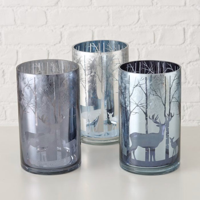 Windlicht Winta 20cm silber