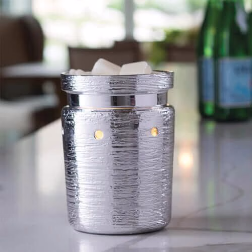 Brushed-chrome-Duftlampe-Lifestyle BRUSHED CHROME Duftlampe
