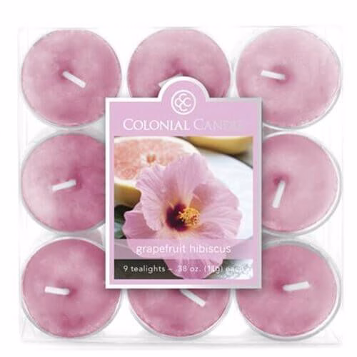 cc0109-46475594ffd72706a Colonial Candle Grapefruit Hibiscus Teelichte