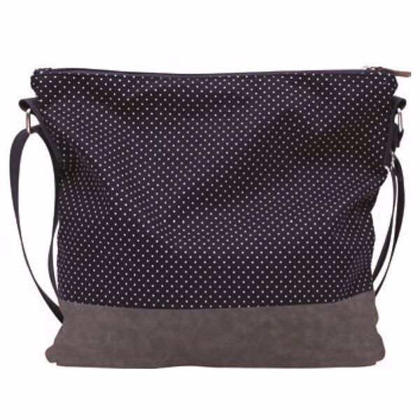 2022-224-018 Umhängetasche 018 (Navy Dots)