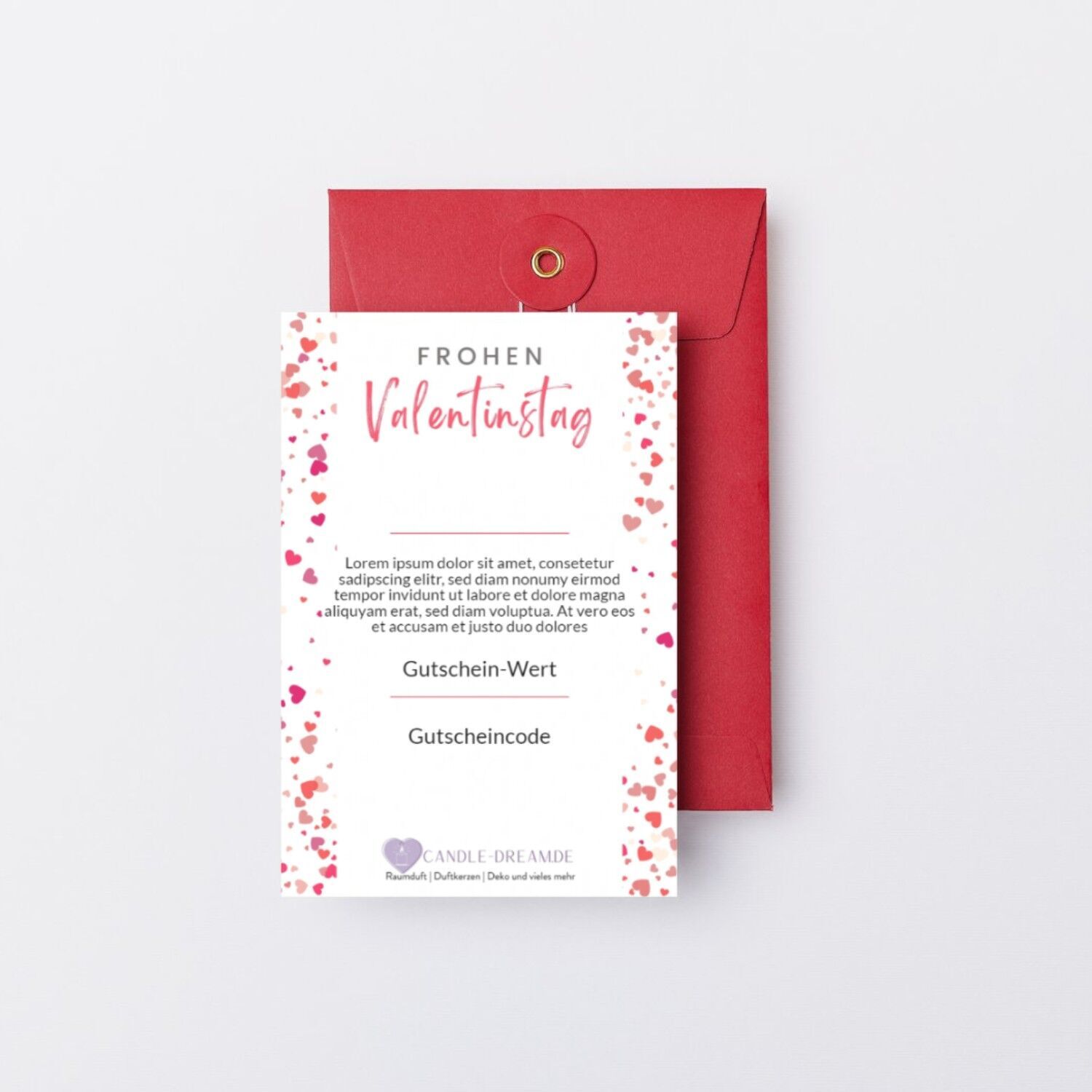 Geschenkgutschein Valentinstag Geschenkgutschein Valentinstag
