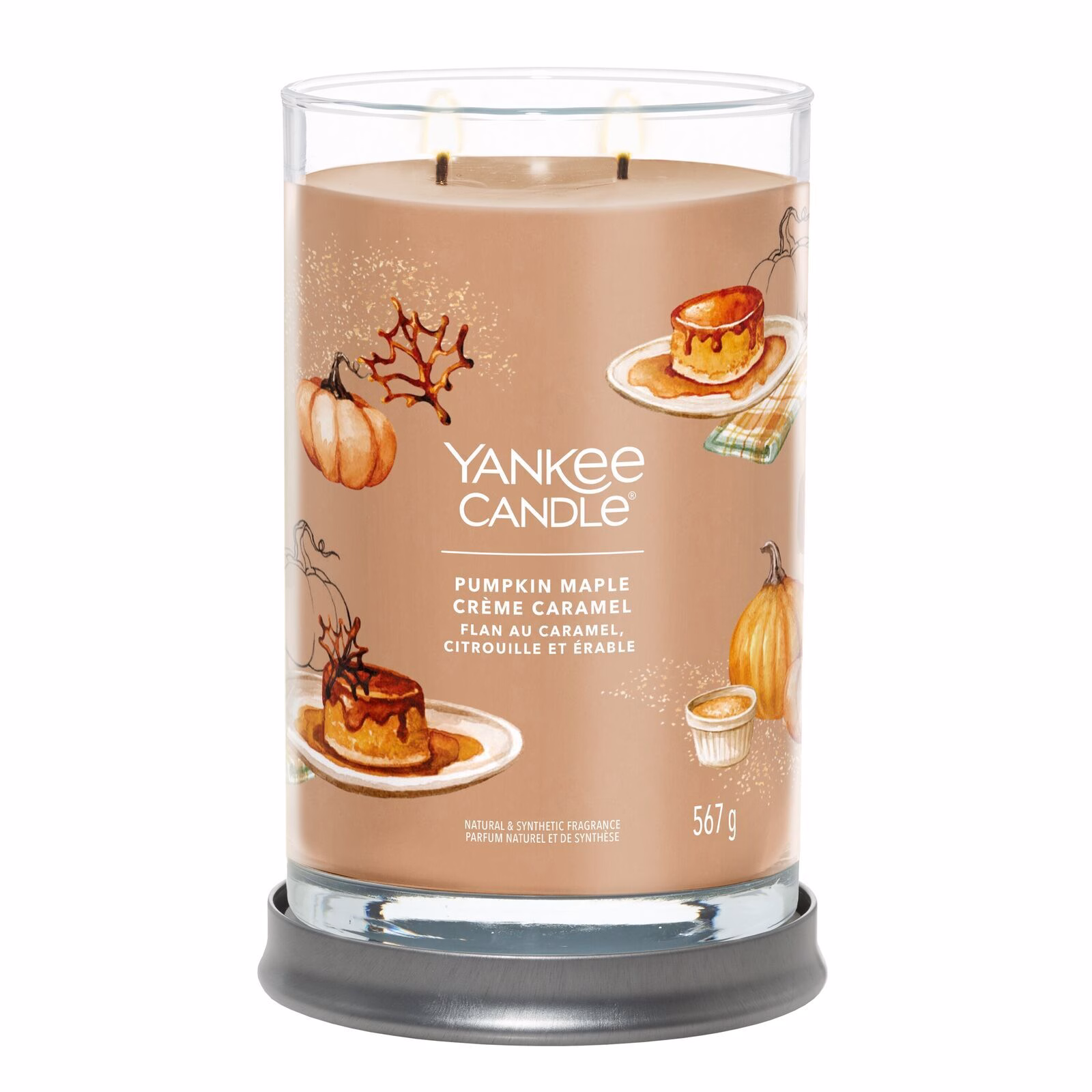 Pumkin_Maple_Creme_Caramel_Large_Tumbler_LIT-1-1 Pumpkin Maple Crème Caramel Signature Large Tumbler 567g 2-Docht