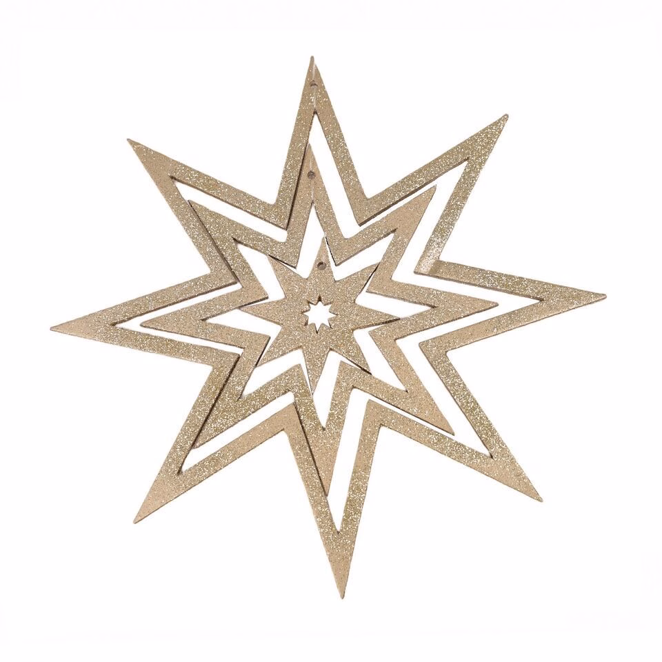 Dekohänger Star 35cm gold