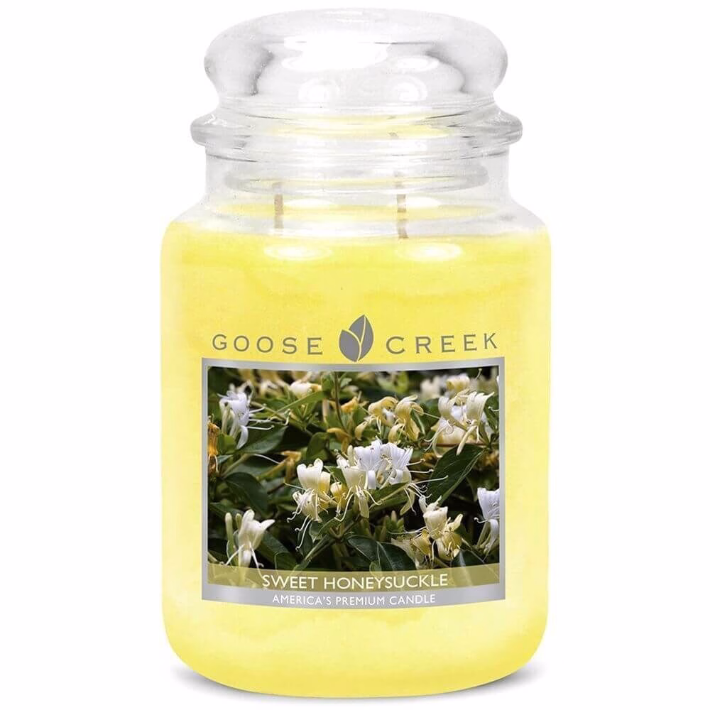 ES26196-Sweet-Honeysuckle-Large-Jar Goose Creek Candle Sweet Honey Suckle 680g