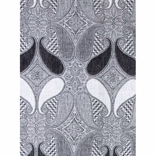 Jaquard-Schal Black Grey 025