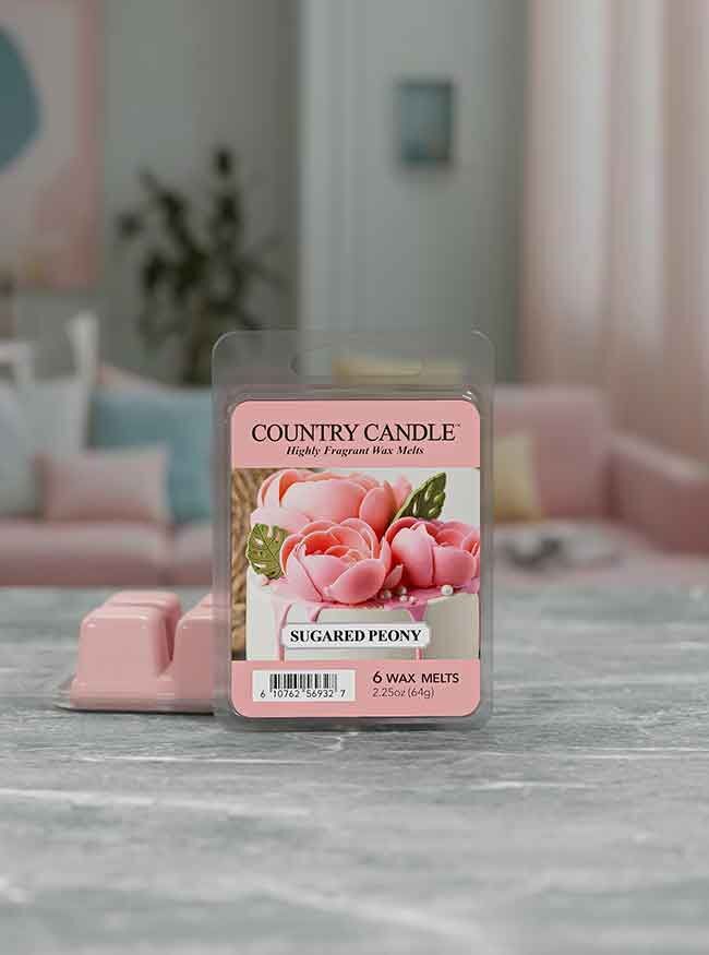 Sugared Peony Wax Melts 64g