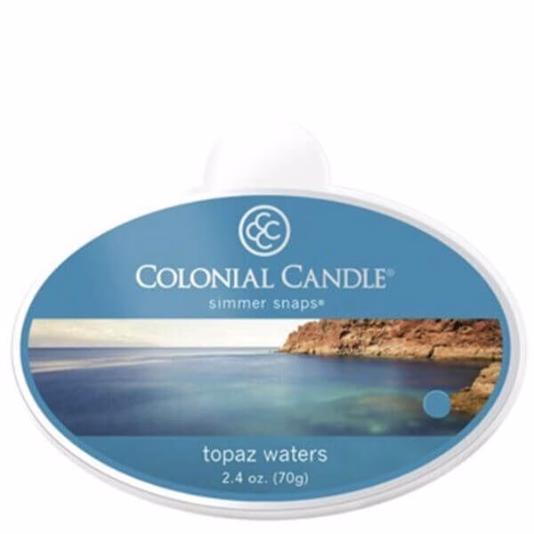 Colonial Candle Topaz Waters Simmer Snaps 70g