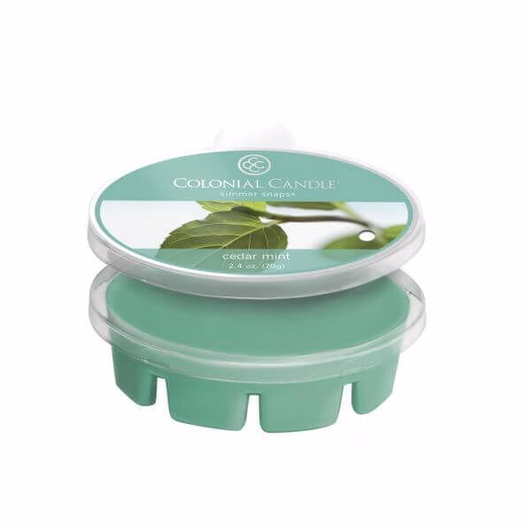 ccsnaps-4653_2_5594fff8b0534 Colonial Candle Cedar Mint Simmer Snaps 70g