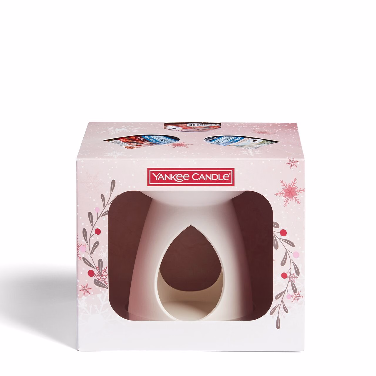 3 Wachsmelts & Duftlampe Geschenkset Weihnachten Snow Globe Wonderland
