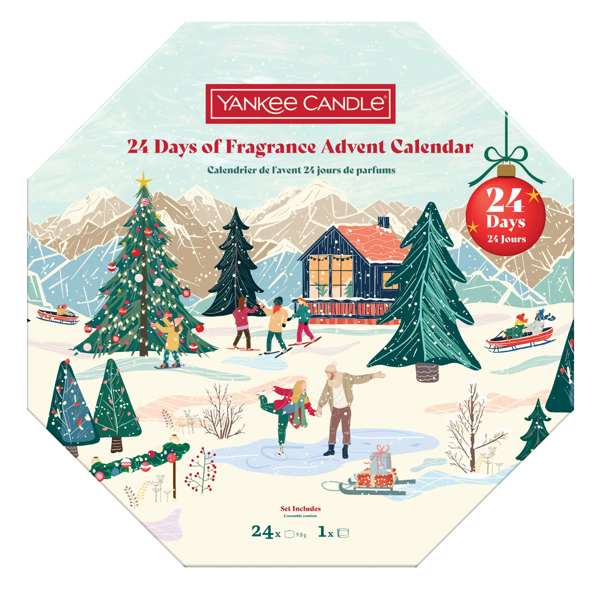 Adventskranz Weihnachten 24 Days of Fragrance (Adventskalender)