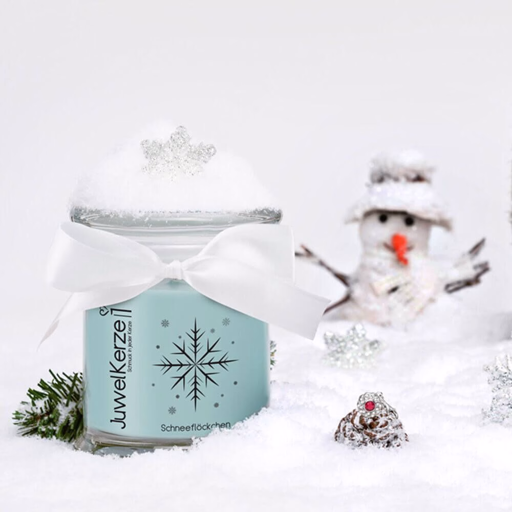 JuwelKerze Schneeflöckchen (Charm Anhänger) 230g