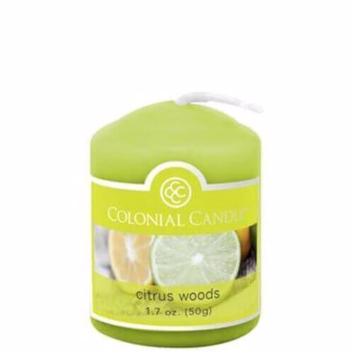 CC015-4648 Colonial Candle Citrus Woods Votivkerze 50g