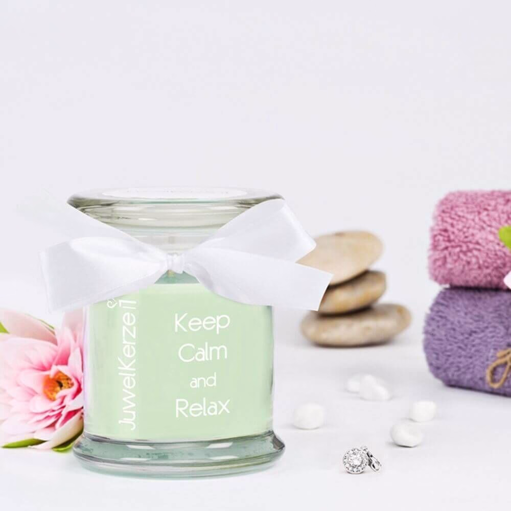JuwelKerze Keep Calm & Relax (Charm Anhänger) 230g
