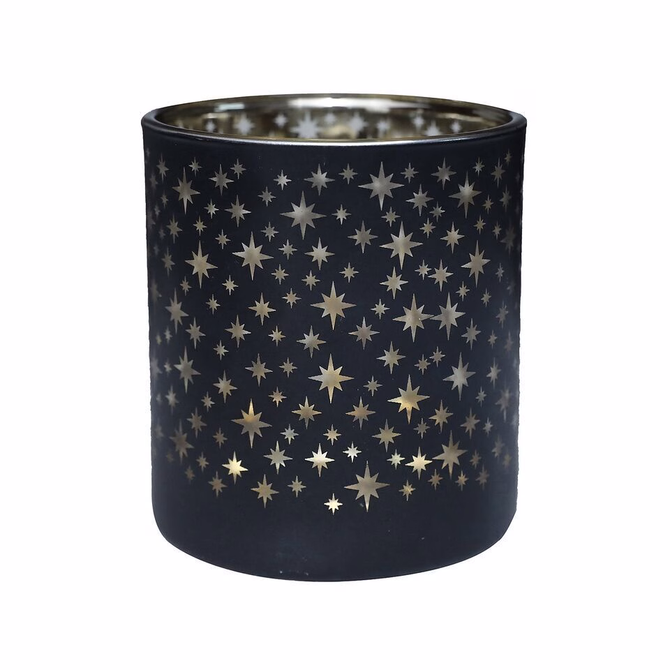 i-vsTmNTz-X2 Windlicht Stars schwarz 10cm