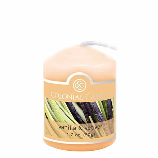 cc01515594ff8627e79 Colonial Candle Vanilla & Vetiver 50g Votivkerze