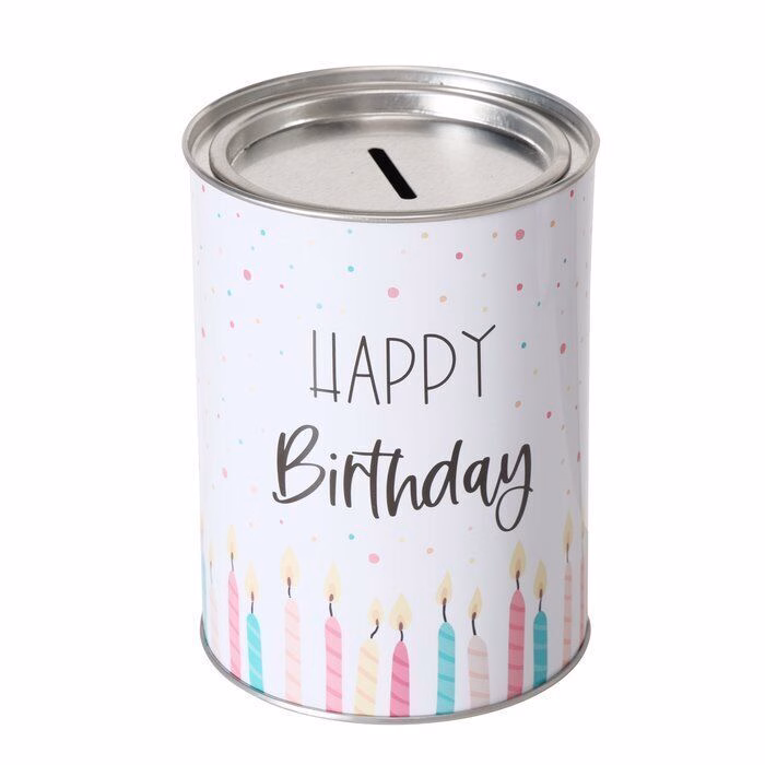 Spardose Happy Birthday Kerzen