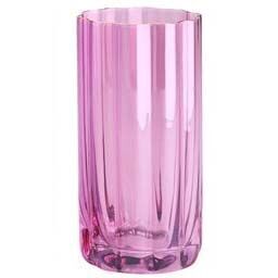 Jaquard Windlicht Wave rosa 15cm Krug, Töpferei, Vase, Zylinder, Glas
