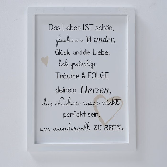 Schild Leben 40cm Variante 1