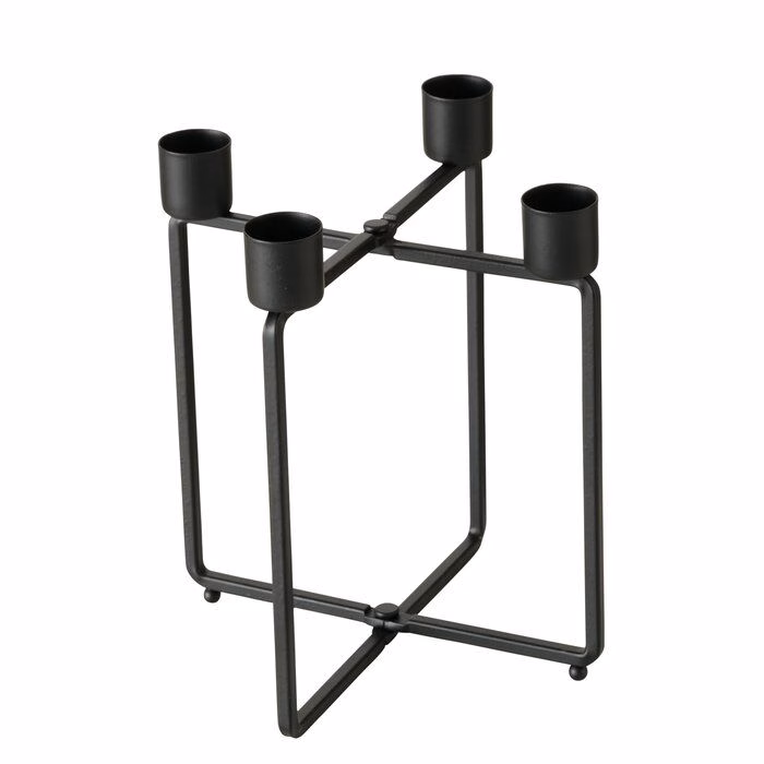 Freisteller_Hauptbil-BFUX-i6b-large Kerzenleuchter Karos schwarz