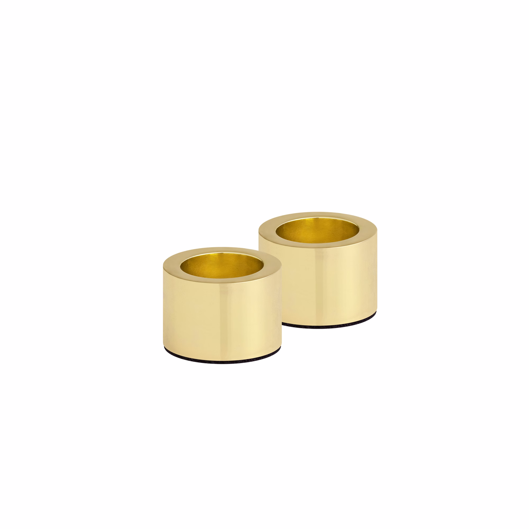 Uyuni Tafelkerzenhalter Light matte brass 2 Stück