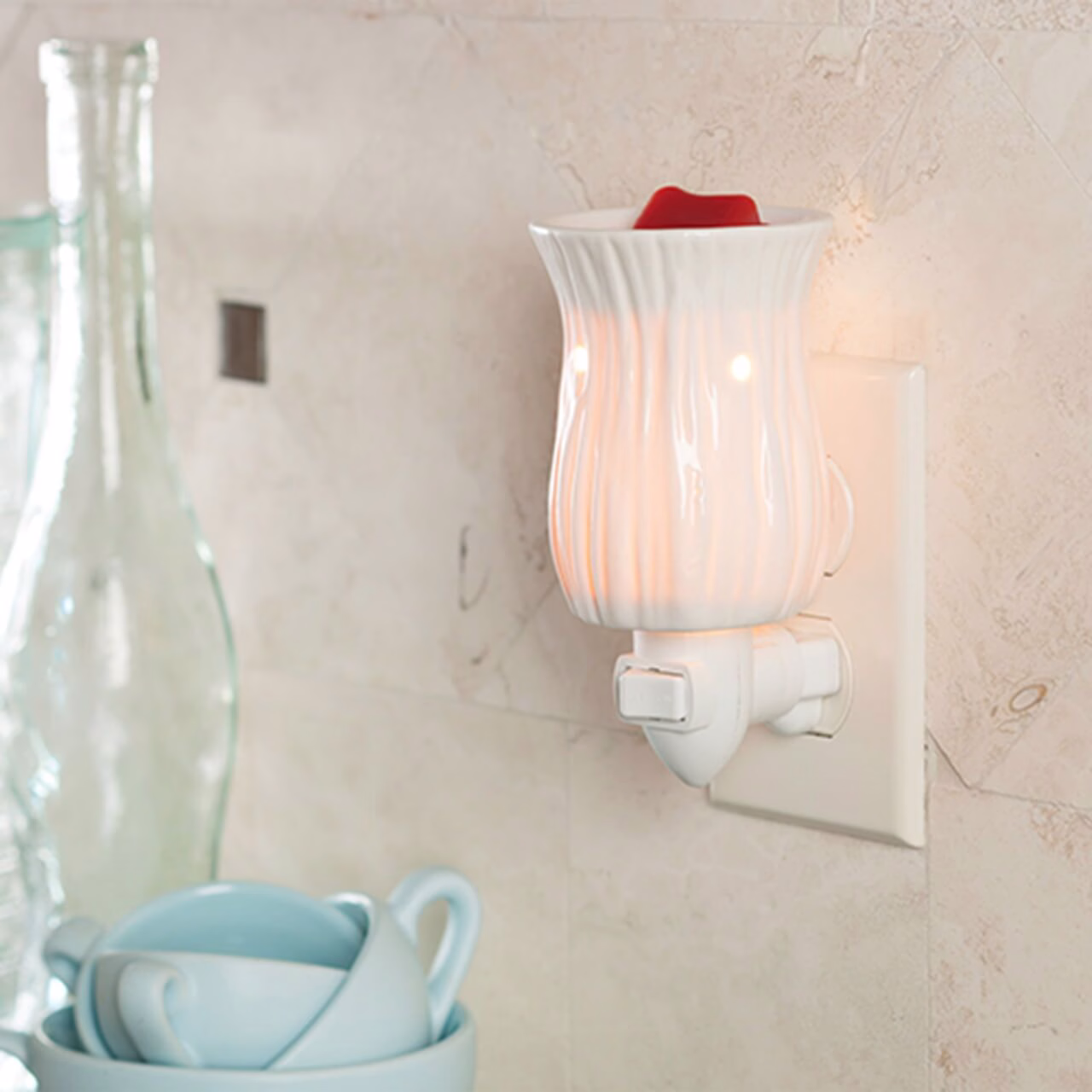 5 Willow Duftlampe für die Steckdose weiß