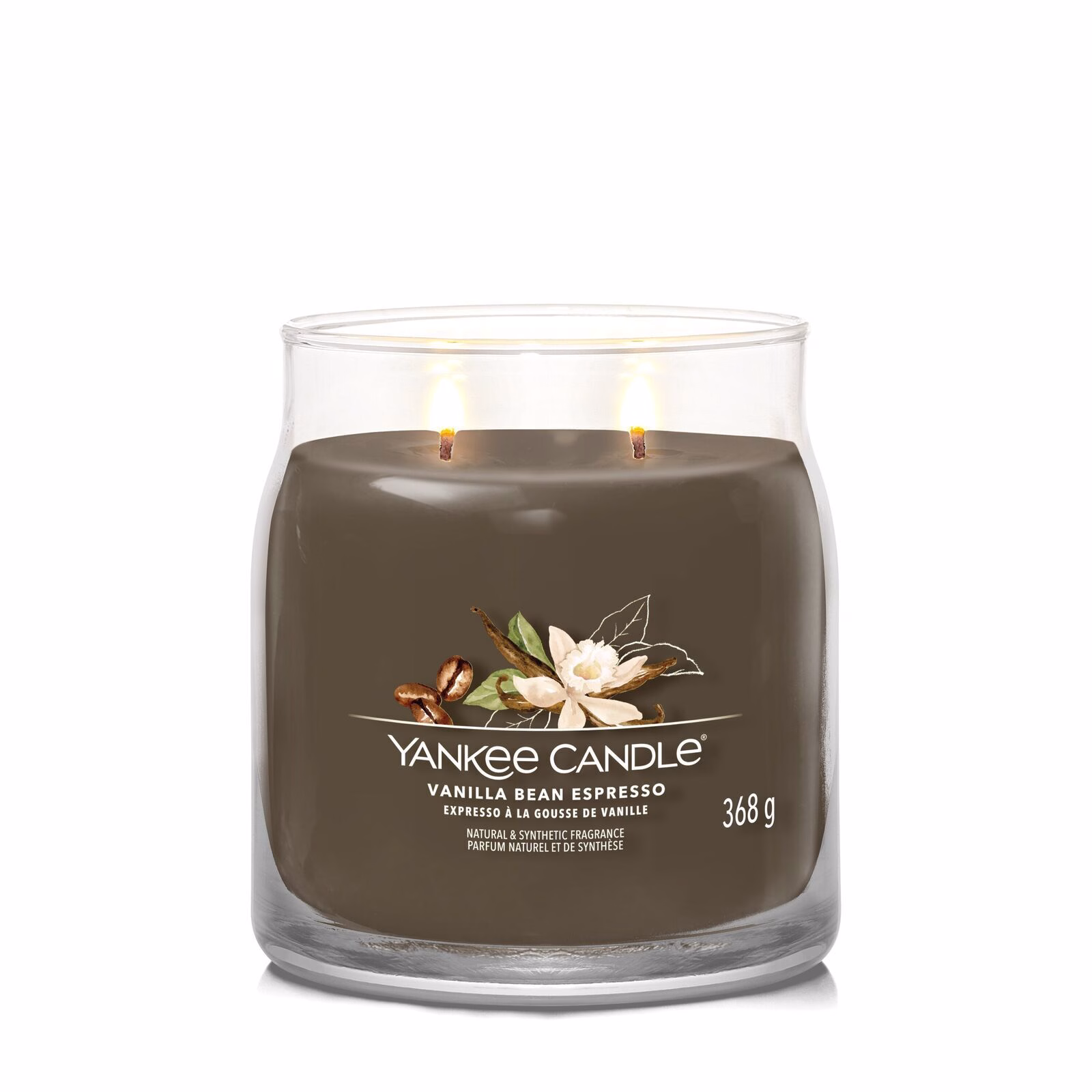 Vanilla Bean Espresso Signature Medium Jar 368g 2-Docht