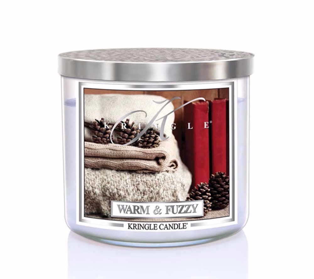 kringle_candle_warm_and_fuzzy_silver_lid_american_heritage Warm & Fuzzy 396g Tumbler 3-Docht