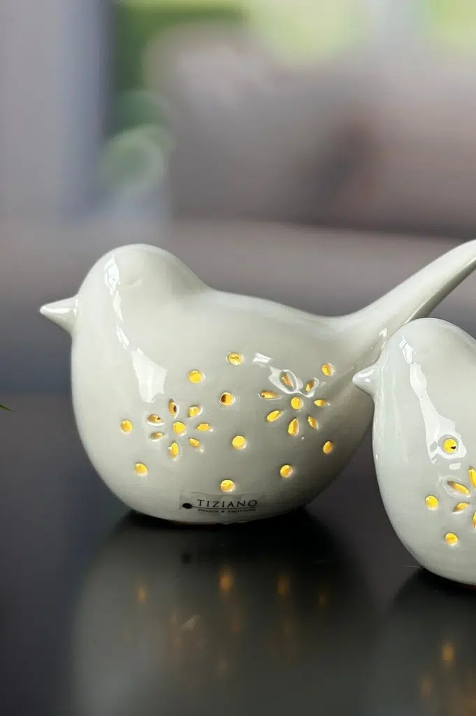 Vogel Lili Tadino 13cm LED creme
