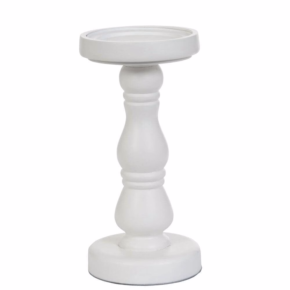 Yankee Candle White Wood Candle Stands groß