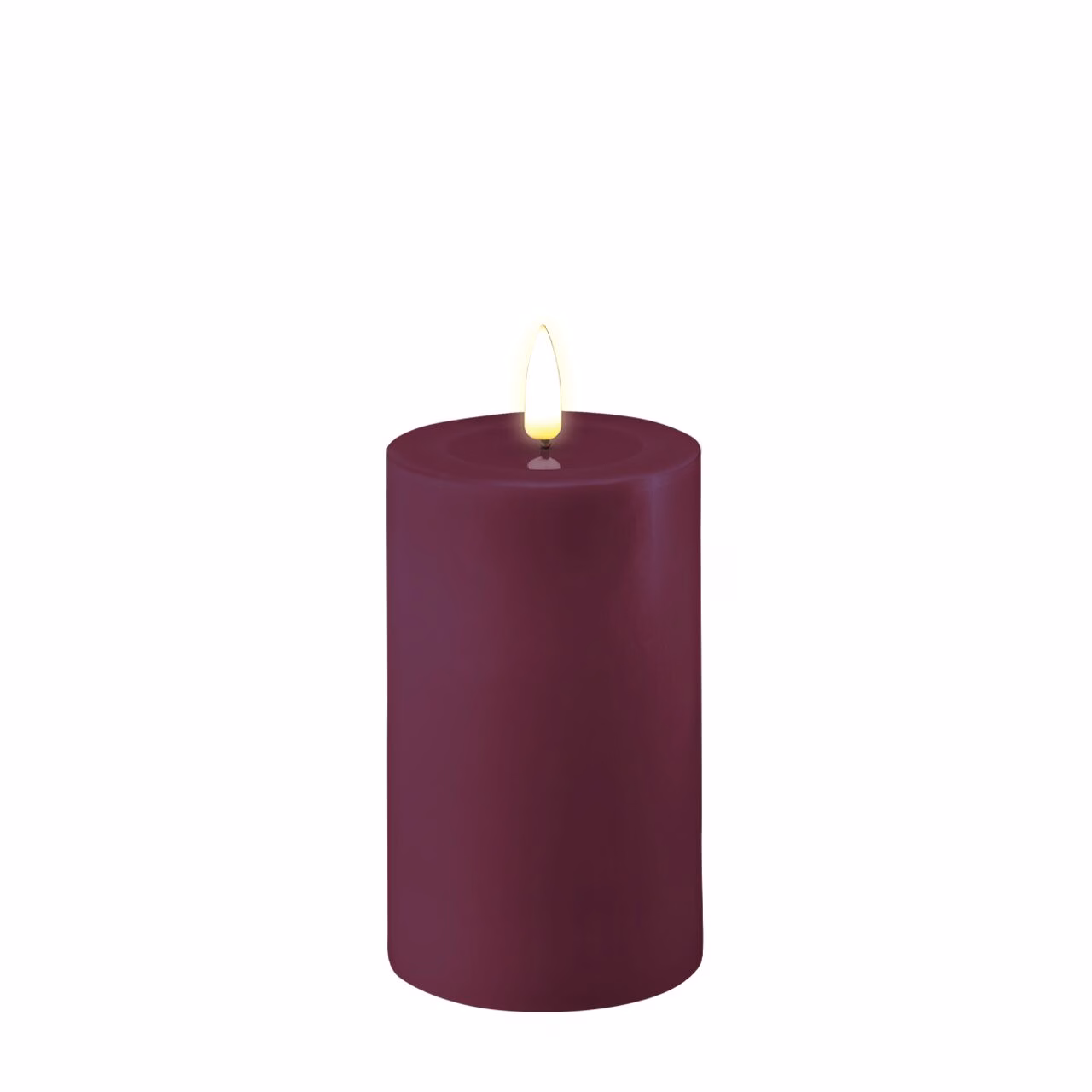 RF-0394 Stumpenkerze LED Violett 7,5 x 12,5cm