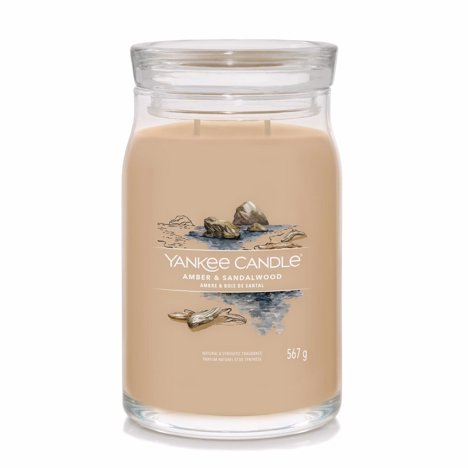 Amber-Sandalwood_Large_Lid-0 Amber & Sandalwood Signature Large Jar 567g 2-Docht