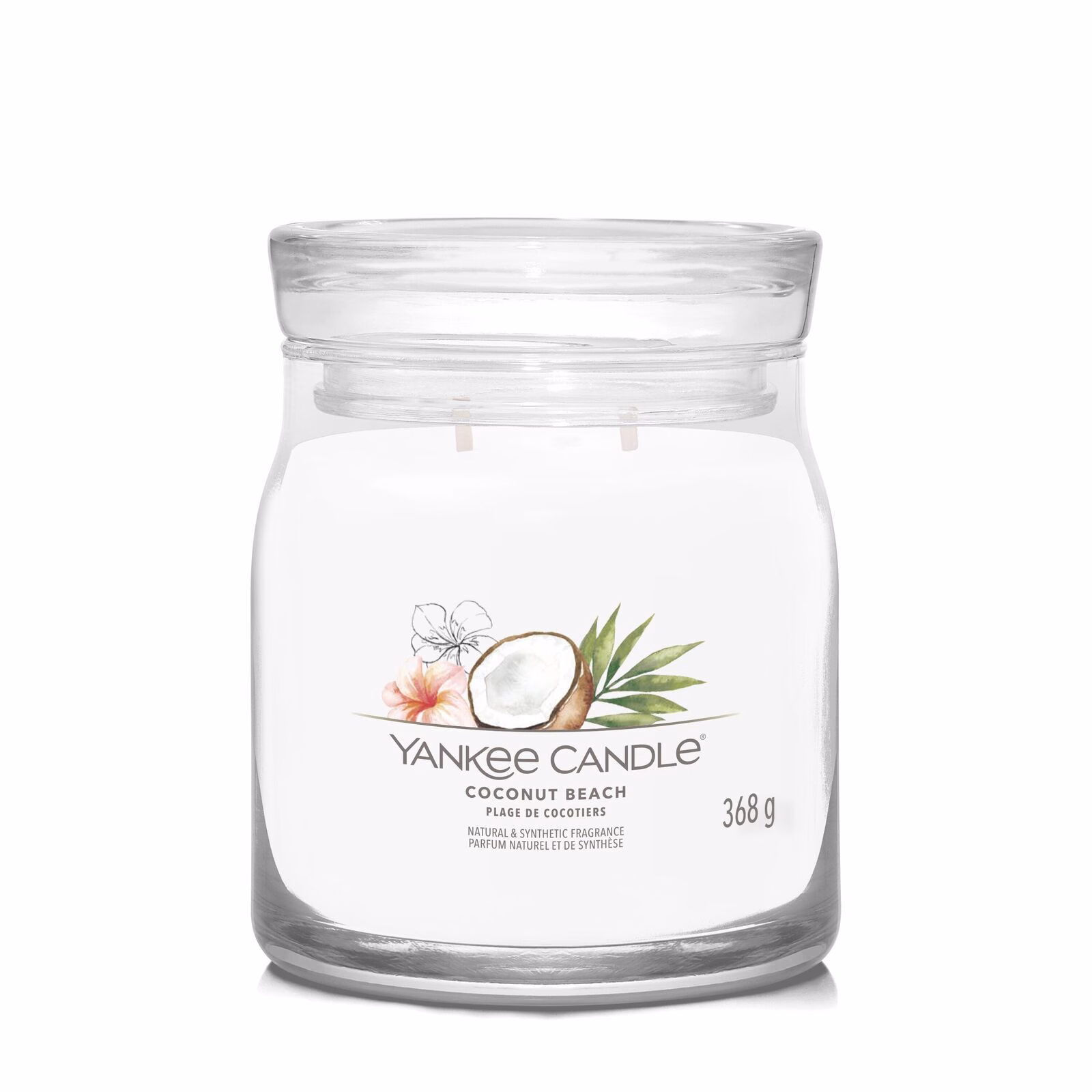 Coconut Beach Signature Medium Jar 368g 2-Docht