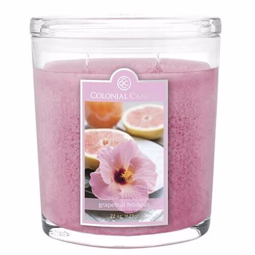 cc022-46475594ffc63f5dd Colonial Candle Grapefruit Hibiscus 623g