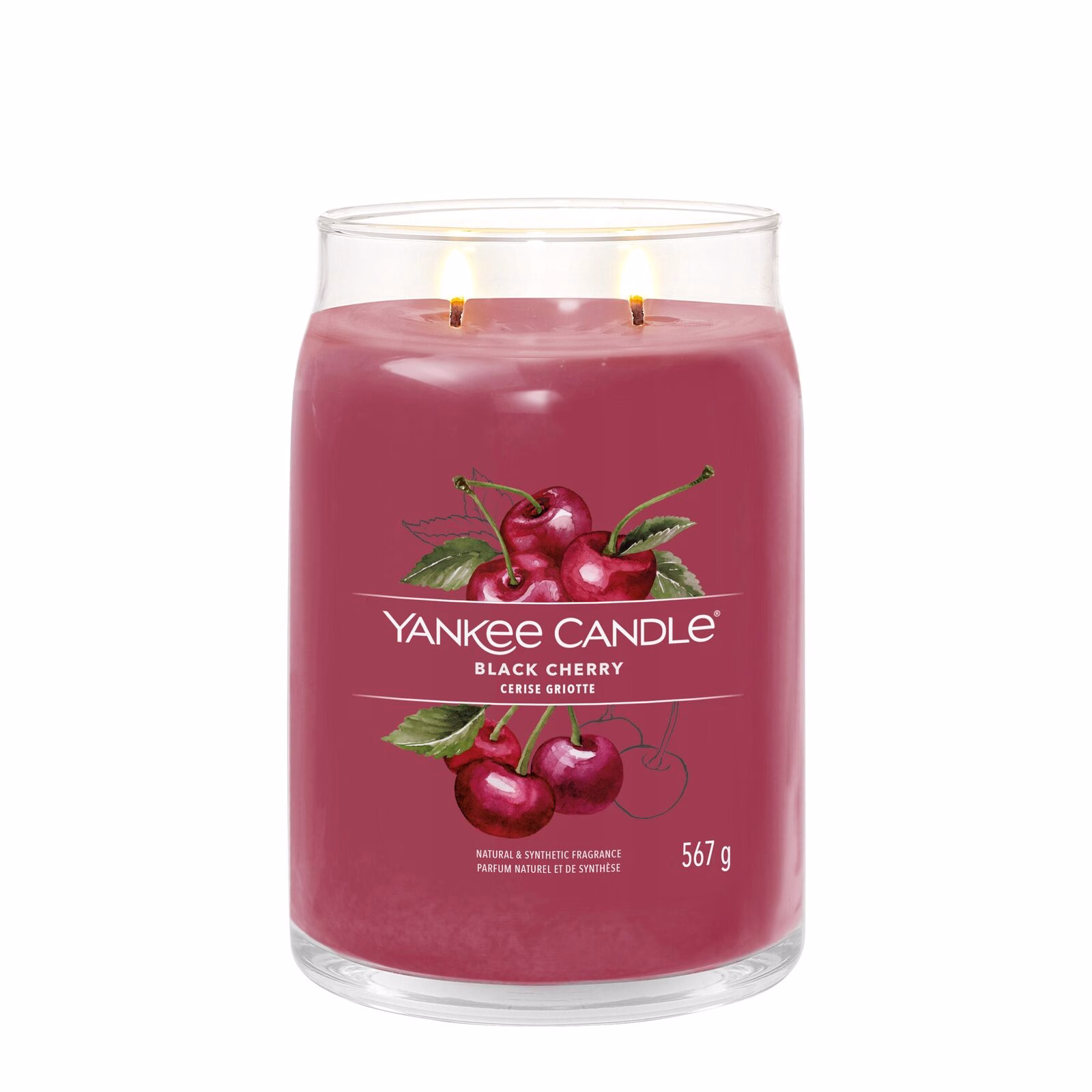 Black Cherry Signature Jar 567g 2-Docht