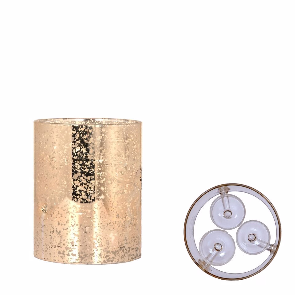 i-8qXLSBh-X2 Teelichthalter gold Glas 15cm