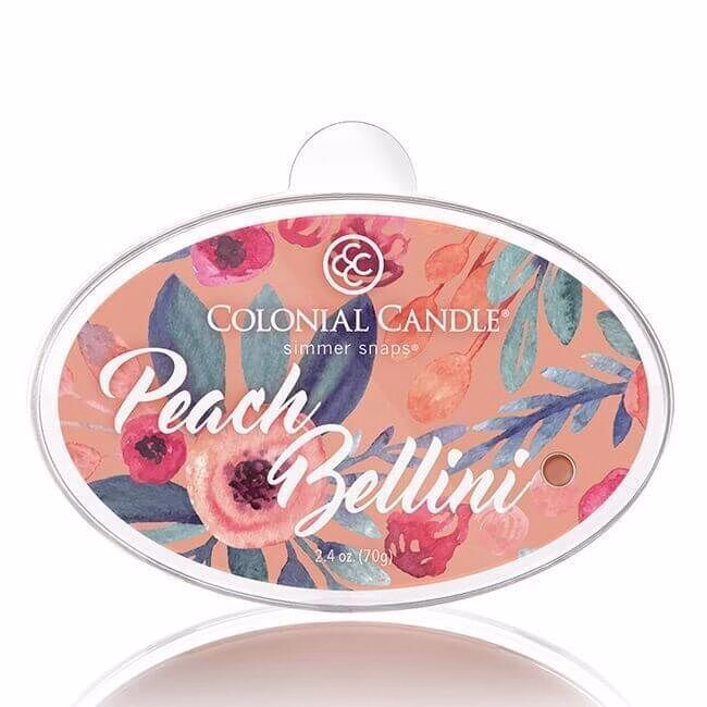 CCSNAPS-peachbellini Colonial Candle - Peach Bellini Simmer Snap 70g