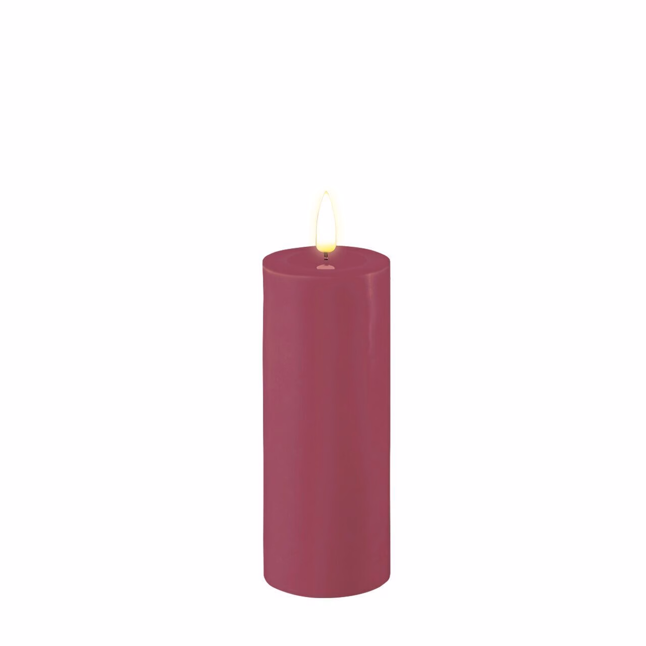 RF-0404 Stumpenkerze LED Magenta 5 x 12,5cm