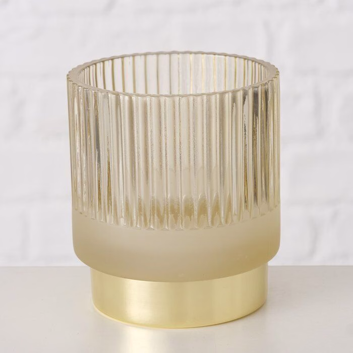 Windlicht Gloria 9cm beige