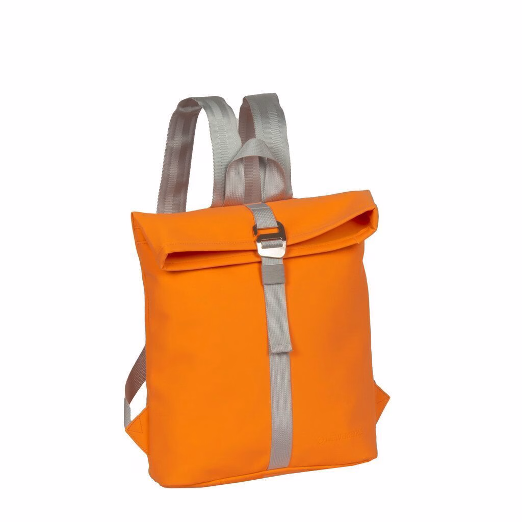 new-rebels-mart-rolltop-rucksack-orange-neon-small Mart - Los Angeles Rolltop Mini Rucksack neon orange