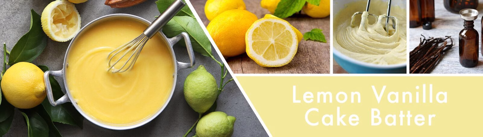 Lemon Vanilla Cake Batter 411g (3-Docht)