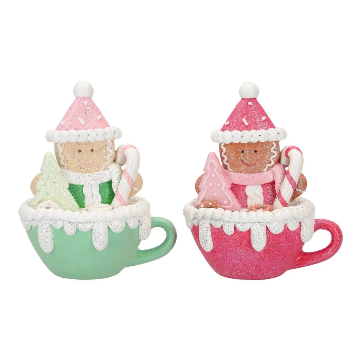 Gingerbread in Cup 2er Set LED Töpferei, Kochgeschirr, Topf, Teekanne, Tasse