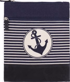 Canvas Crossbag 010 (Navy-White)