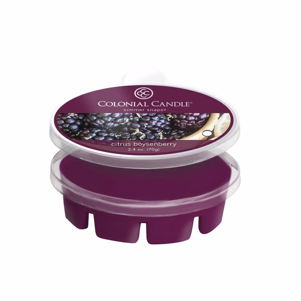 Colonial Candle Citrus Boysenberry Simmer Snaps 70g