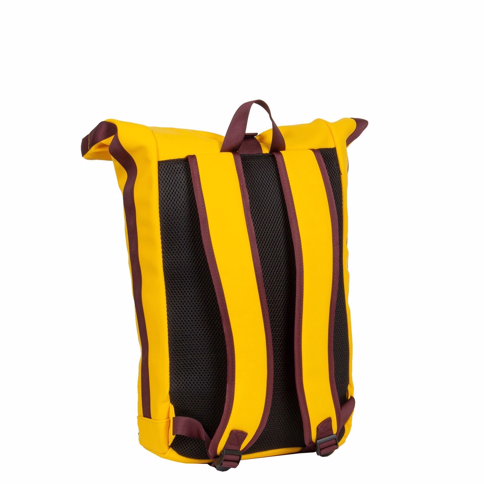 bHK58xGU Tim - New York Rolltop Rucksack gelb/burgund